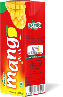 Demi's Mango Drink Packaging